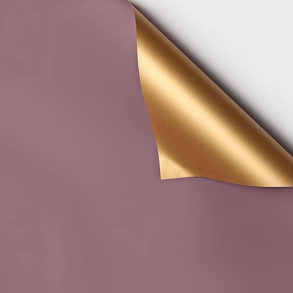 ЛИСТ с золотом 58*58/20шт НЕЖНО-КОРИЧНЕВЫЙ/ЗОЛОТО