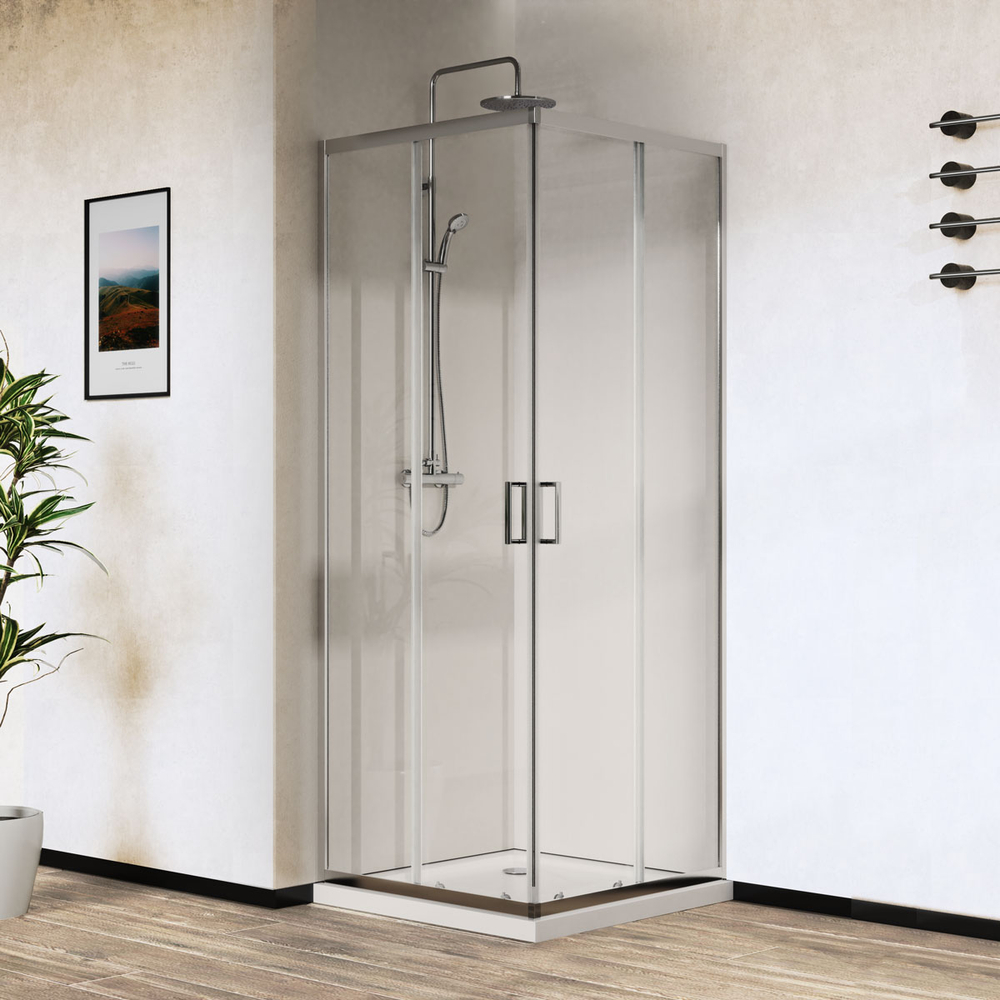 Душевой уголок Сити (City) Vincea VSS-5CT9010CL, 1000*900, хром, стекло прозрачное