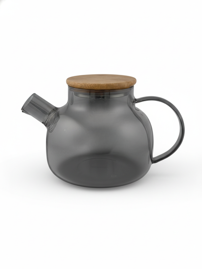 Стеклянный заварочный чайник 1000 мл. Kamille KM 9029 с бамбуковой крышкой