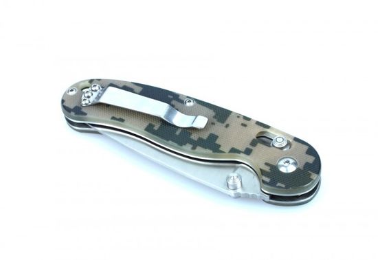 Складной нож Ganzo G727M камуфляж, G727M-CA c клинком из стали 440C, рукоять G10