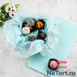 Бумага упаковочная тишью, Нежно-голубая 50х66 см (10 листов)