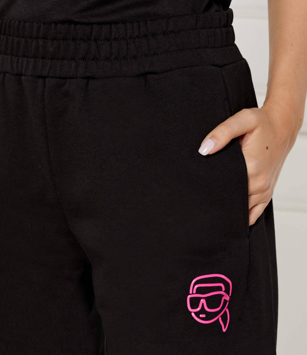 Спортивные штаны ikonik 2.0 jelly Karl Lagerfeld - черный(246W1012)