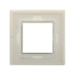 Рамка из натурального стекла, "Avanti", светло-зеленая, 1 пост (2 мод.)