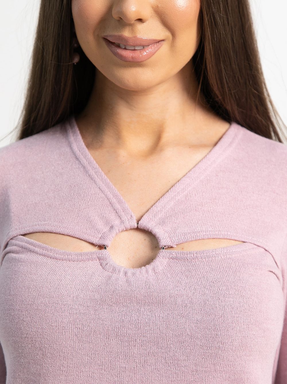 Блуза с кольцом Энне (сиреневая) Б15267-50М LT Collection