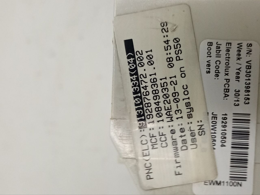 ZWQ5105 кт13 Электронный модуль на стиральную машину Zanussi 132611033 б/у