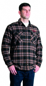 Рубашка мужская в клетку теплая с длинным рукавом  XXL