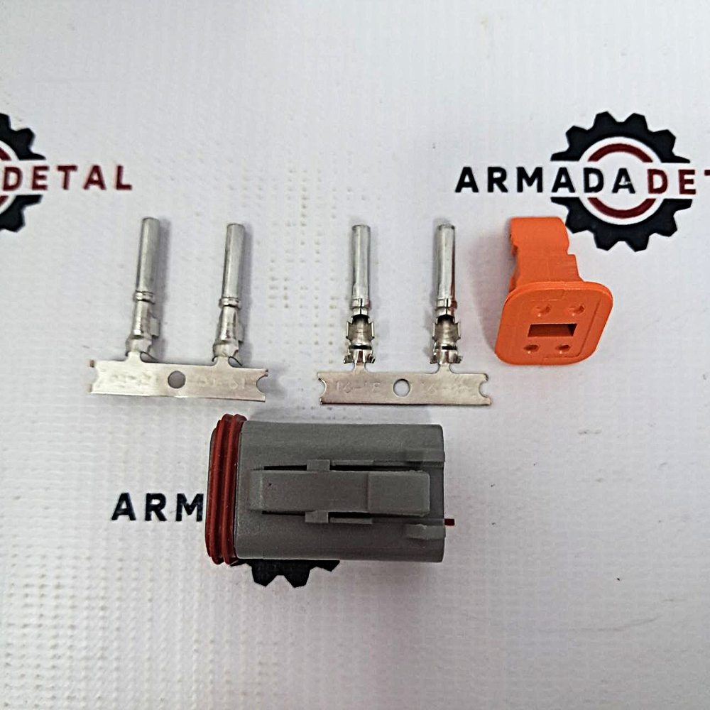 Разъем гнездевой серии DEUTSCH DT 4-тх контактный | DT06-4S | Аналог