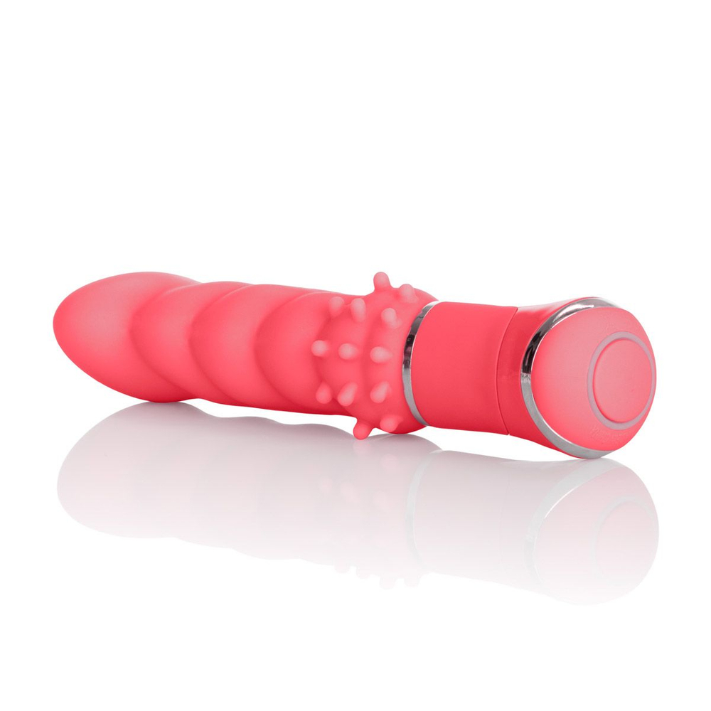 Розовый вибромассажер Power Play Power G - 11,5 см. (Цвет: розовый)