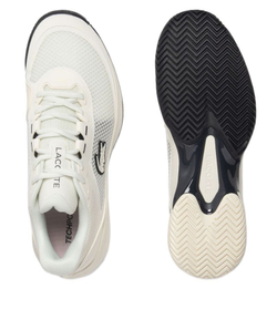Мужские кроссовки теннисные Lacoste Tech Point Tennis - off white/black