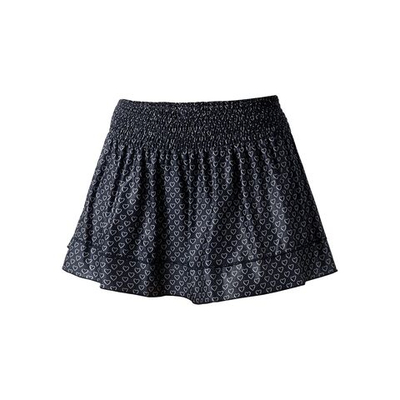 Женская теннисная юбка Lucky in Love Full Of Love Smocked Skirt Women - Dark Blue, White