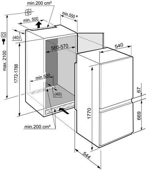 Встраиваемый холодильник Liebherr ICNS 3314