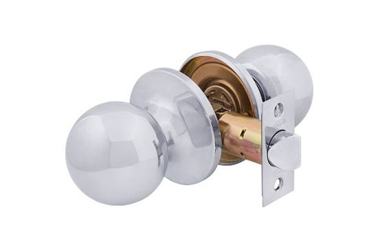 Дверная ручка для межкомнатной двери кноб ИТАРОС для межкомнатной двери с защелкой хром CP