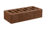 Кирпич лицевой Коричневый, Бархат, 1NF 250х120х65 мм