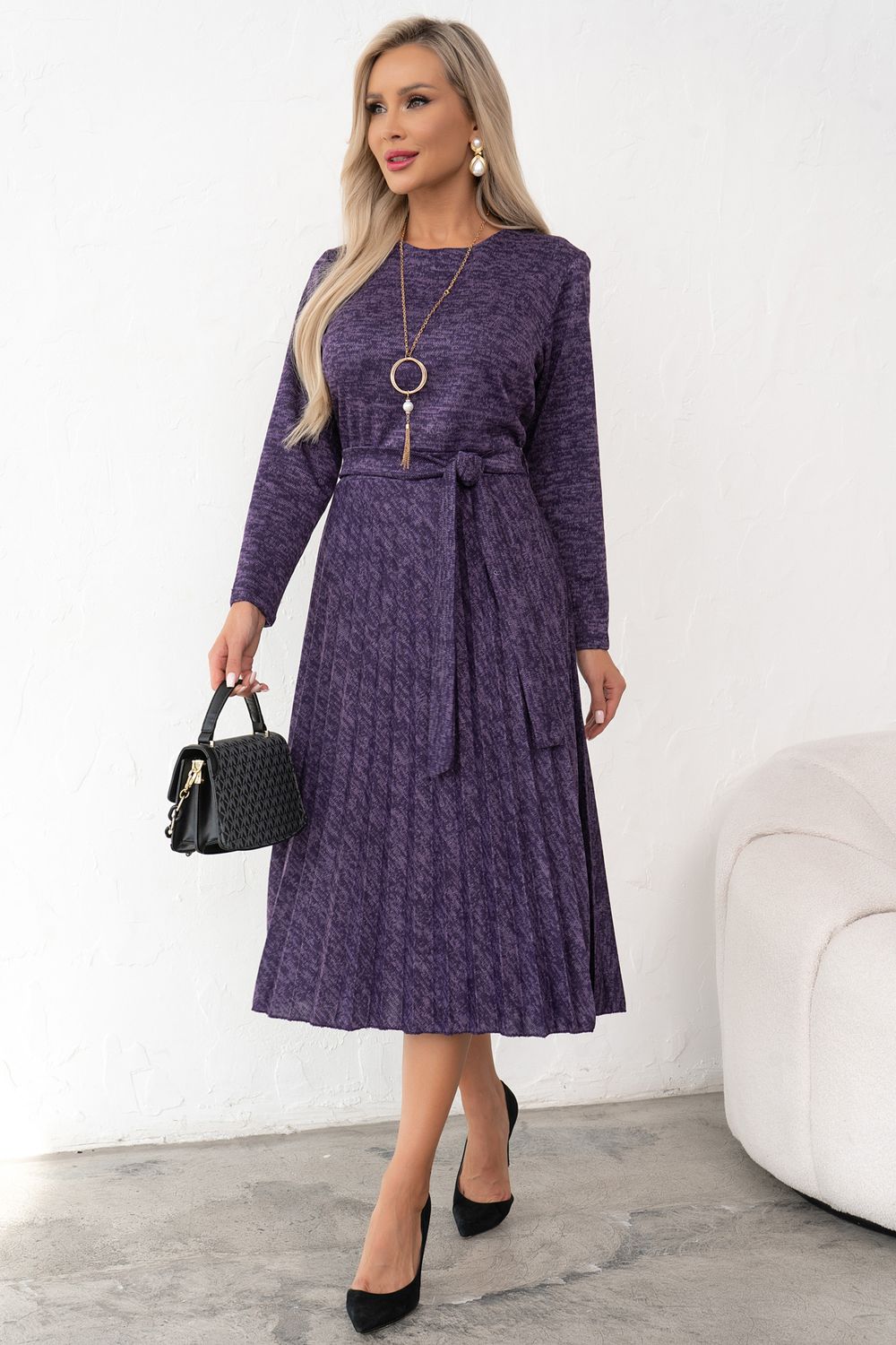 Платье Рамина (баклажан) Р11-1187/3 Nikol (Акция)