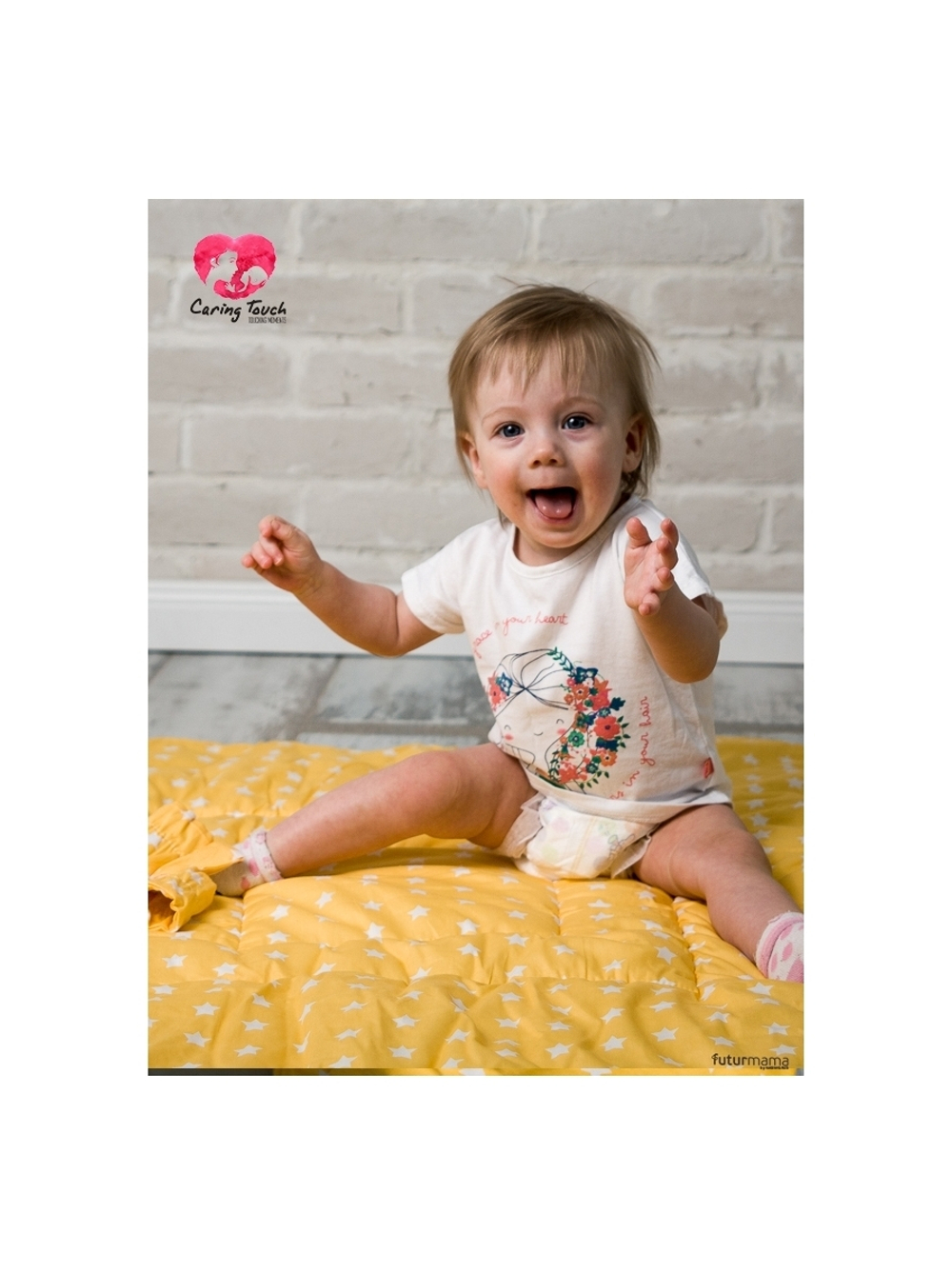Одеяло на выписку Futurmama Caring Touch Jaune ciel