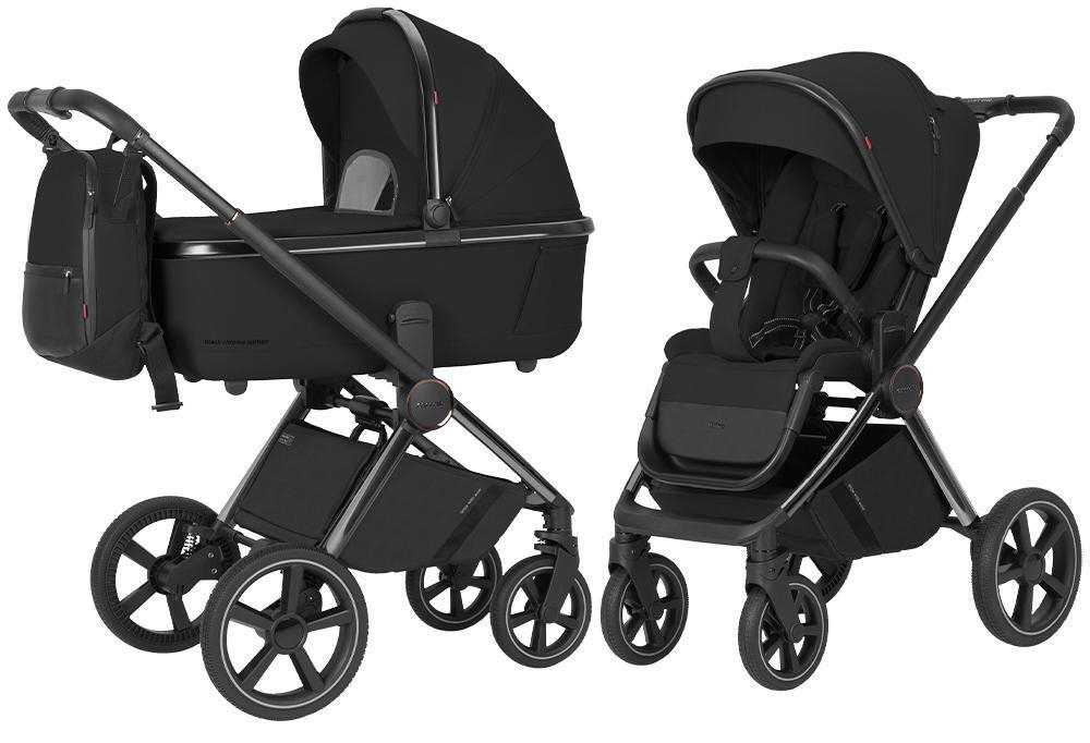 Коляска Carrello Ultimo Chrome CRL-6524 2025 2 в 1 Sable Black