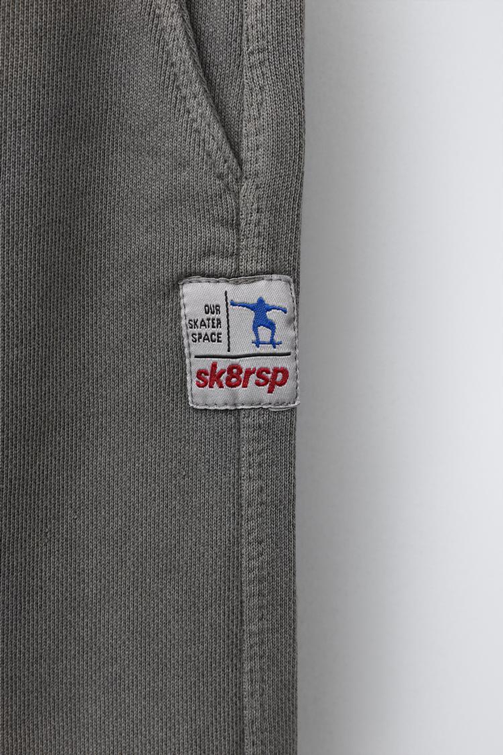 ZARA БРЮКИ-ДЖОГГЕРЫ GARMENT DYE, АНТРАЦИТОВО-СЕРЫЙ