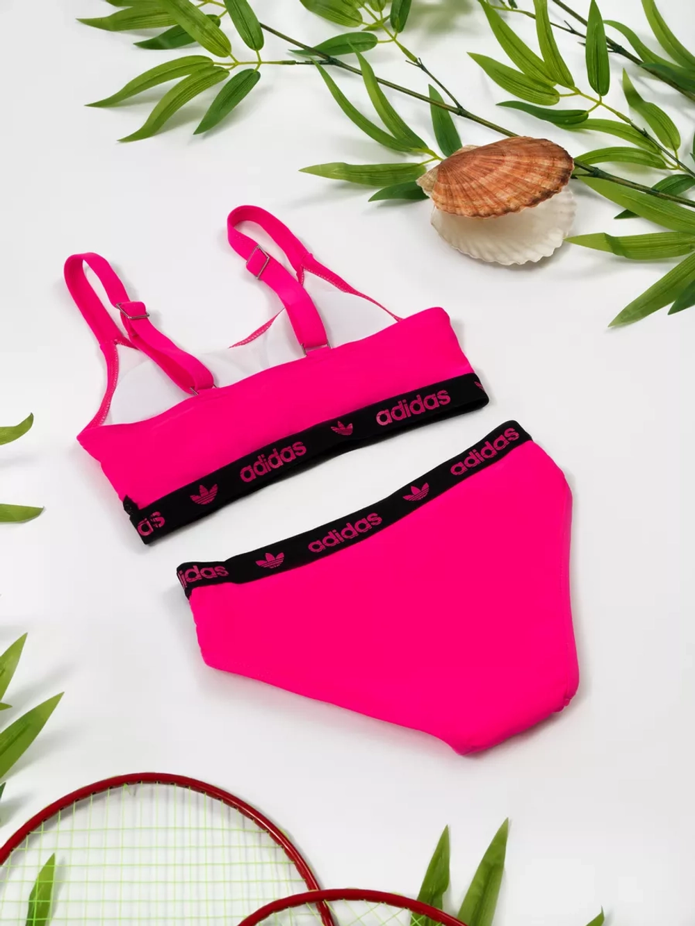 Купальник раздельный спортивный с топом Adidas