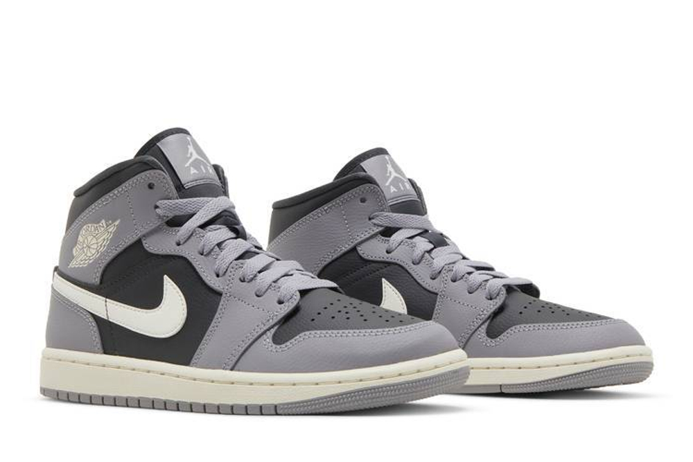 Кроссовки Jordan Air Jordan 1 Mid "Cement Grey" (Женская размерная сетка)