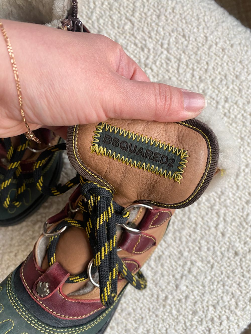 Кожаные ботинки Dsquared2, 28,5