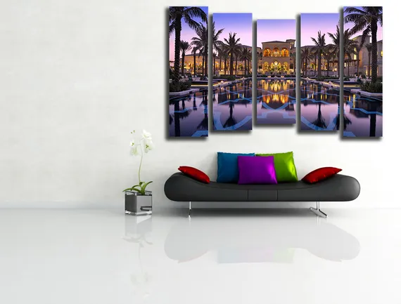 Модульная картина "Отель в Дубае"
