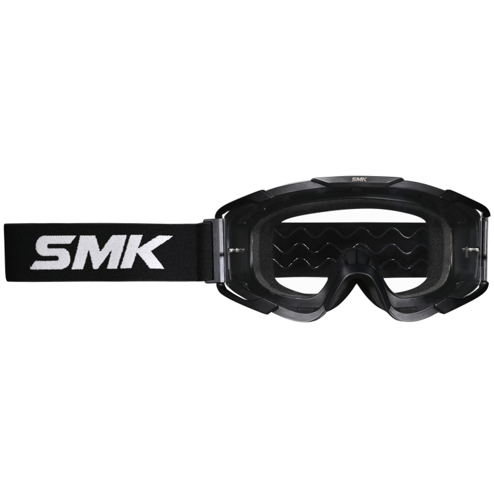 Очки кроссовые SMK TERRAIN, цвет черный, с прозрачной линзой