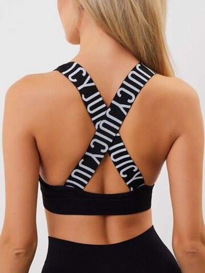 Топ-бралетт в рубчик Sport Bra (Размер: S) (Цвет: черный)