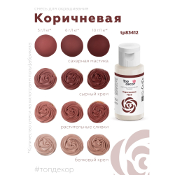 Пищевой краситель гелевый "Коричневый"