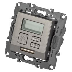 Терморегулятор ЭРА Серия 12 12-4111-16 универсальный 230В-Imax16А титан | ЭРА 12 Титан