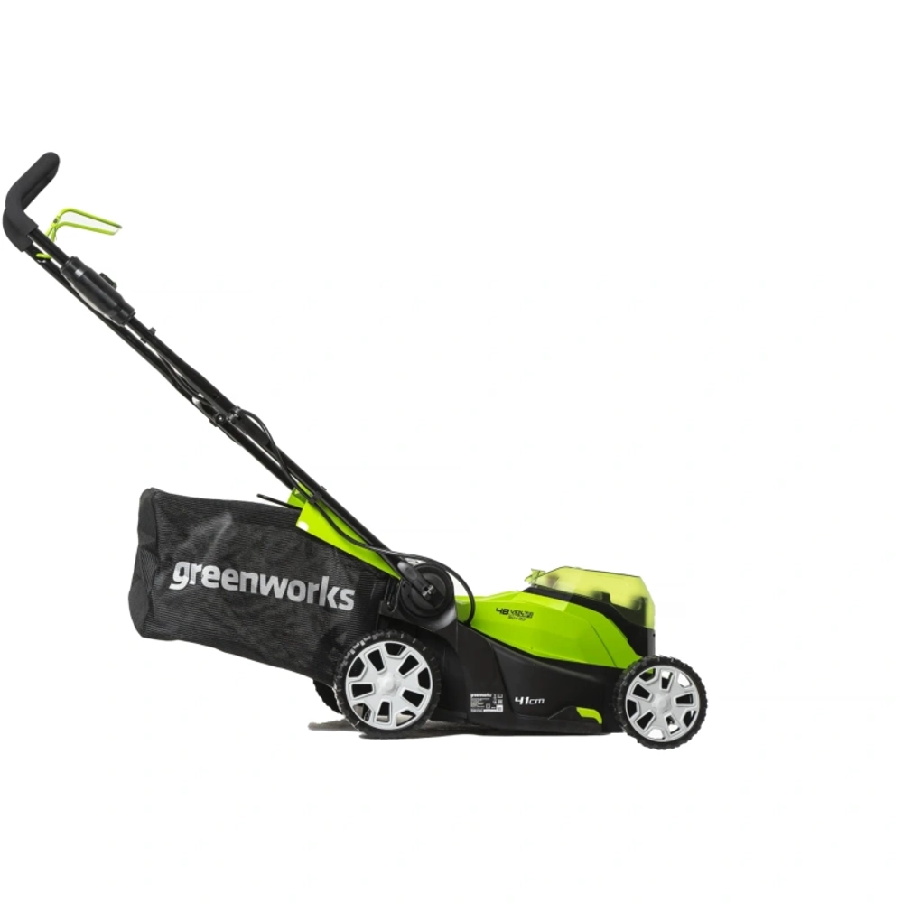 Газонокосилка аккумуляторная Greenworks G24X2LM41K2X 24В (2 x 4 Ач, ЗУ) нож 41 см, 2512607UD