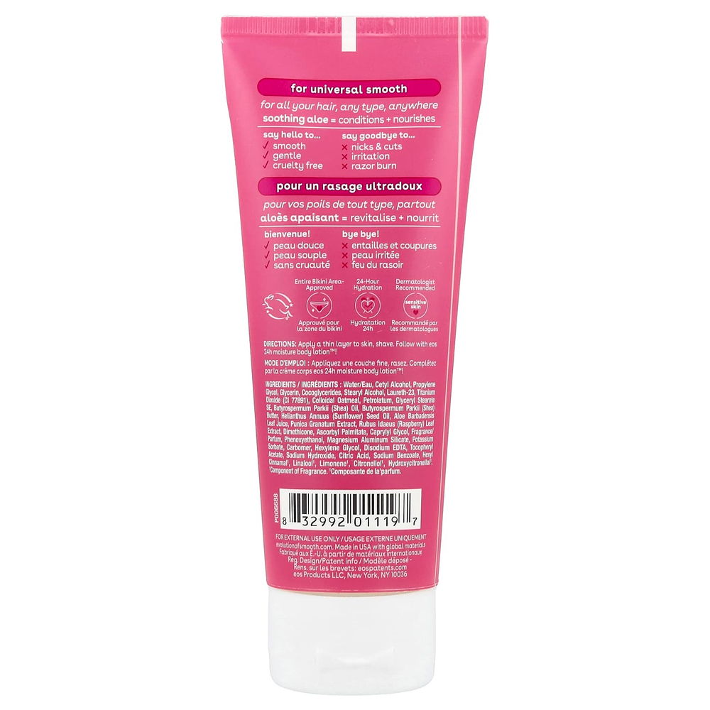 EOS, Shea Better, 24H Moisture Cream, крем для бритья, гранат и малина, 74 мл (2,5 жидк. унции)