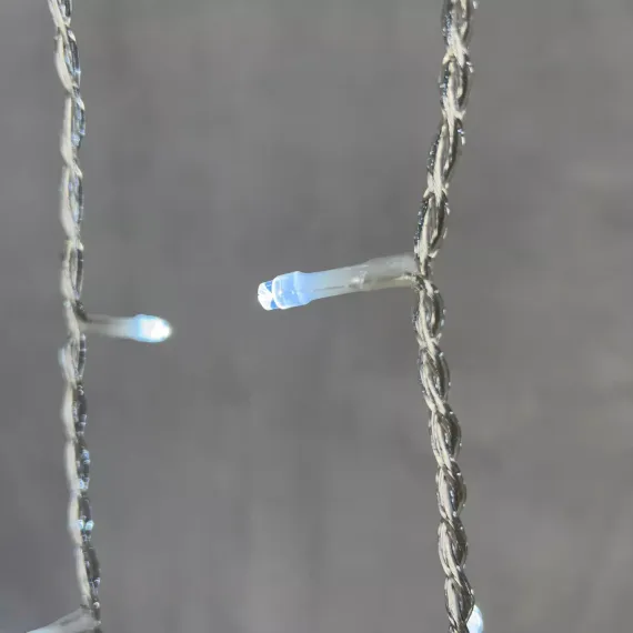 Светодиодная бахрома 5*0,9 м., 348 белых LED ламп, силиконовый прозрачный провод, Beauty Led (ECC348-10-2W)