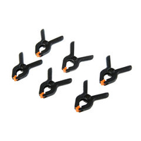 Струбцины клещеобразные пластиковые, 6 шт. / 50 мм