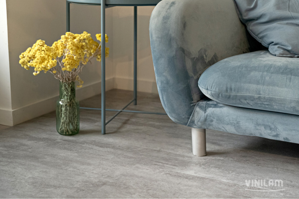 LVT-плитка VINILAM 71614 Цемент Светлый (4,56) клеевой