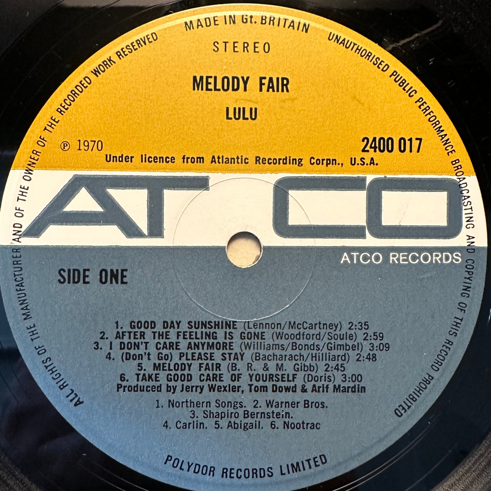 Lulu - Melody Fair (Англия 1970г.)