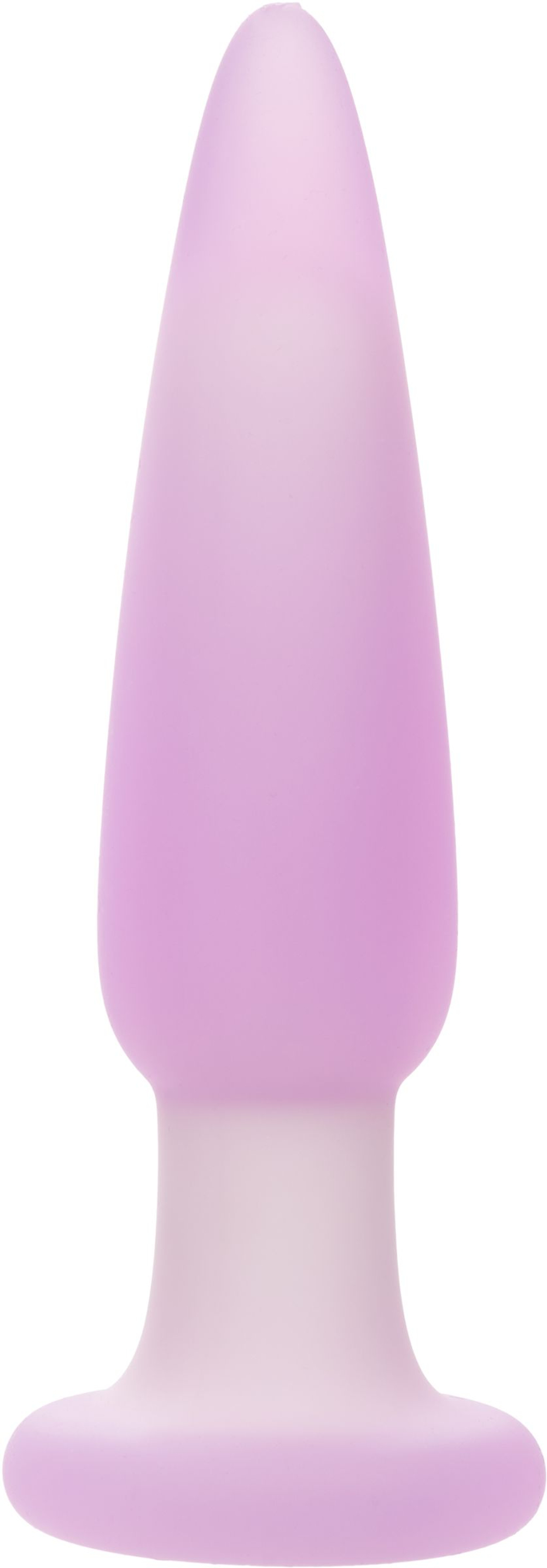 Сиреневая анальная пробка Slender Probe с вибрацией - 11,5 см. (Цвет: фиолетовый)