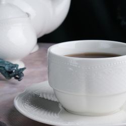 Чайная пара 200 мл белая d 8,6 см h6,1 см Aristocrat Stackable Noble [6]