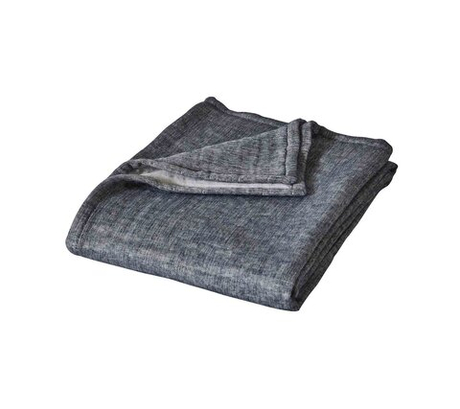 Плед 150х170 Blanc des Vosges Alizes синий