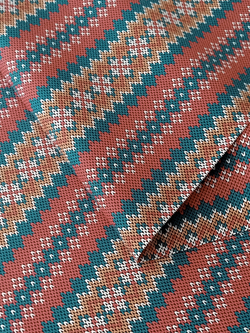 Ткань бязь плательная, рис. "Норвежский рисунок", ширина 150 см, арт. 117