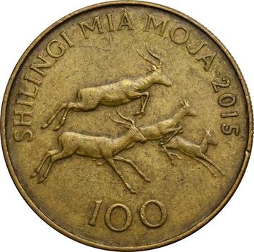 100 шиллингов 2015 Танзания