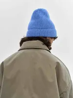Шапка FOS Бини Вязаная голубая