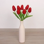 Цветы искусственные «Natur» 38см Тюльпаны 7шт бордовые