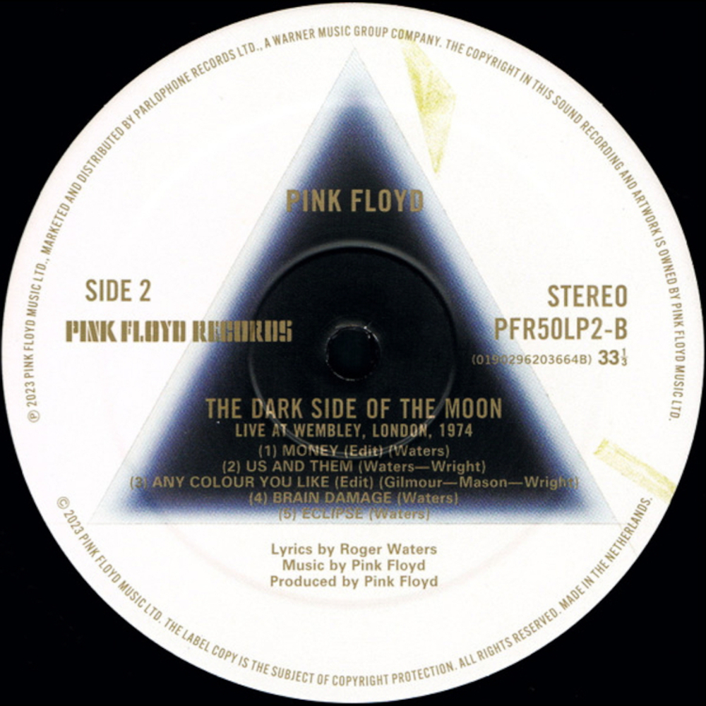Pink Floyd / The Dark Side Of The Moon - Live At Wembley 1974 (LP)