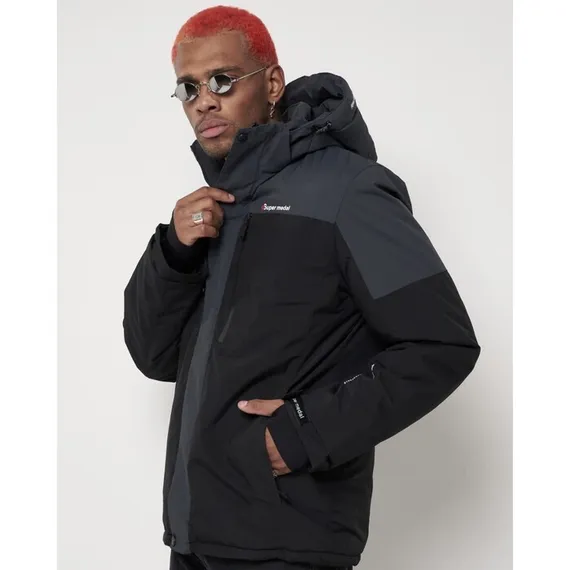 Куртка горнолыжная мужская, цвет чёрный, размер 48