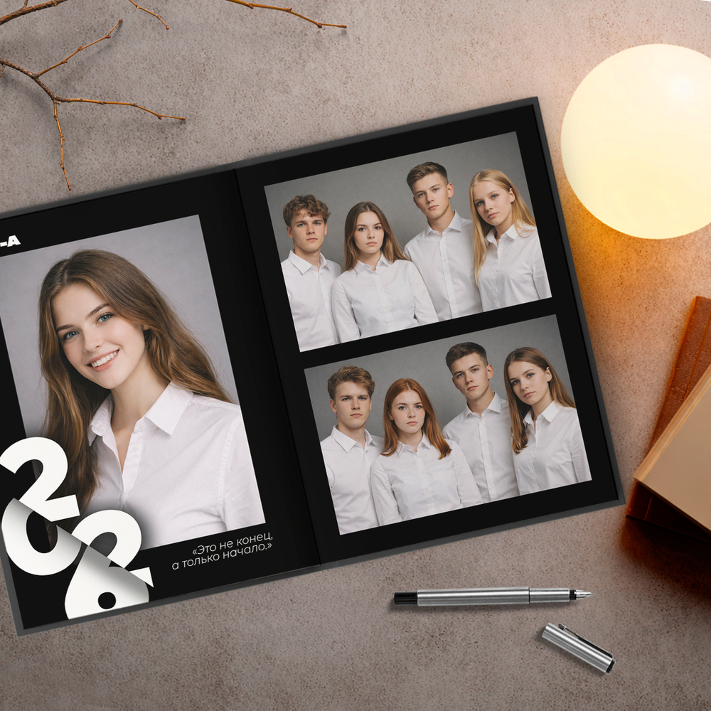 PSD-Шаблон фотокниги "Контур"