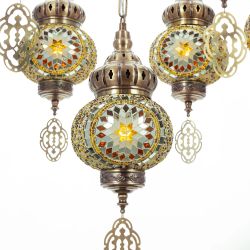 Citilux Каир CL419185 Люстра подвесная Мозаика Янтарь