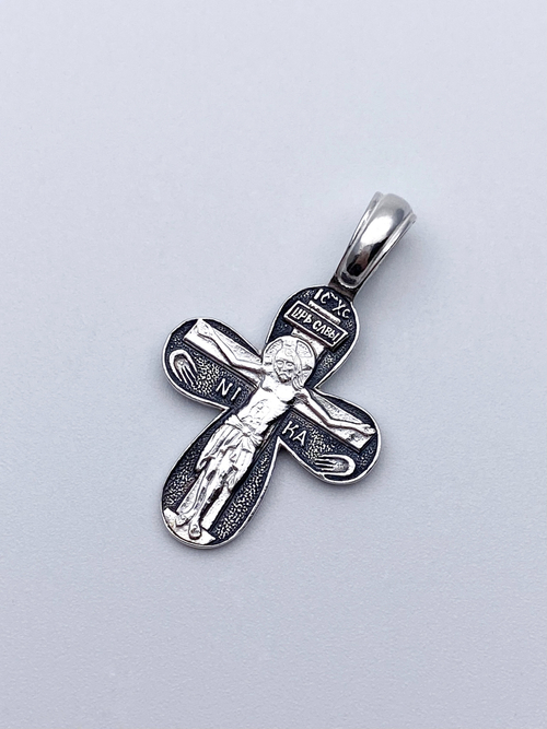 Крест из серебра/Чернение/Иверская БМ