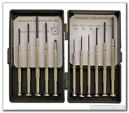 Набор часовых отверток БМ