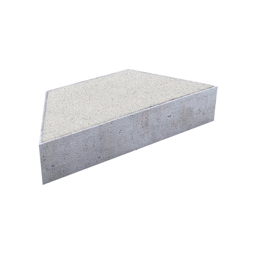 Тротуарная плитка ТРАПЕЦИЯ - Стандарт Белый