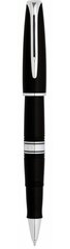 Ручка-роллер Waterman Charleston, цвет: Black/CT, стержень: Fblk